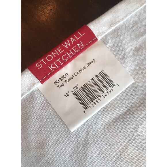 Stonewall Kitchen ”Cookie Swap” Tea Towel Excellent! Christmas Baking 18”x 28” - Picture 7 of 9